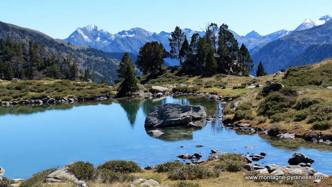 Vue sur les Pyrénées depuis les laquets de Port-Bielh