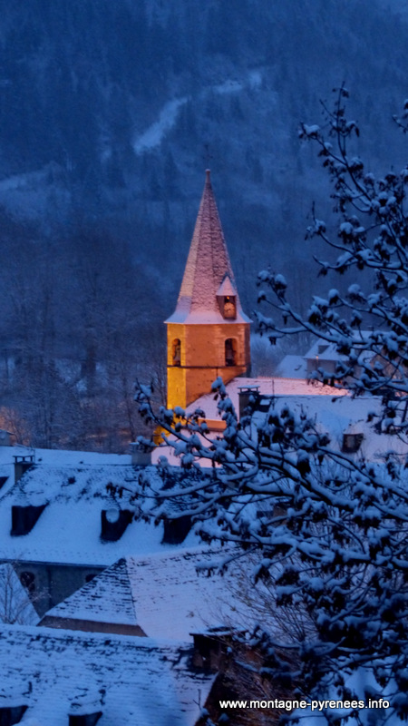 neige en vallée d'Aure Pyrénées