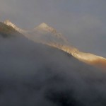 Pic de l'Arbizon entre neige et brouillard